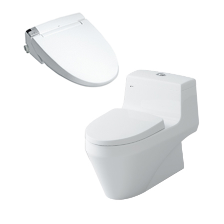 Bồn Cầu Inax 1 Khối AC-1035+CW-KA22AVN Nắp Điện Tử